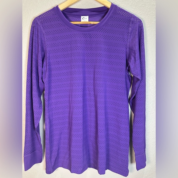 Zyia Active Tops - Zyia Active Purple Chill Long Sleeve Top